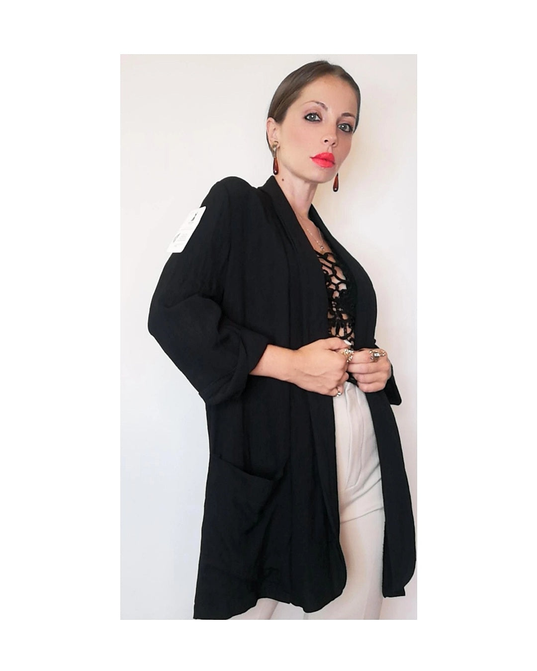 Straight cut jacket: LILAC or BLACK!
