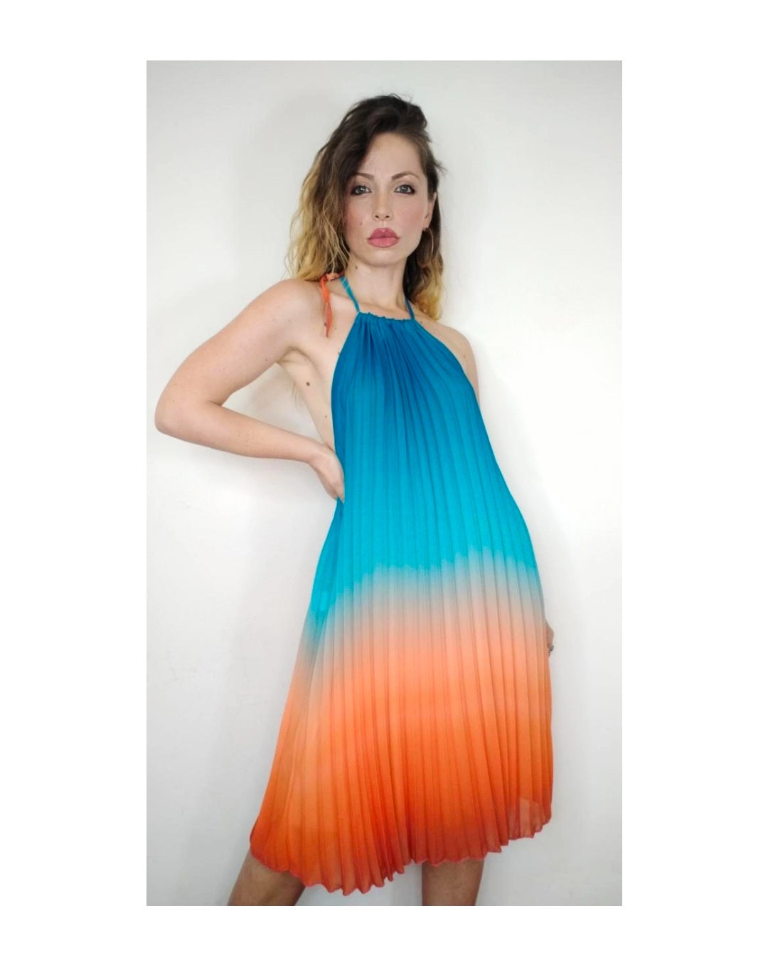 Off-shoulder trapeze dress!