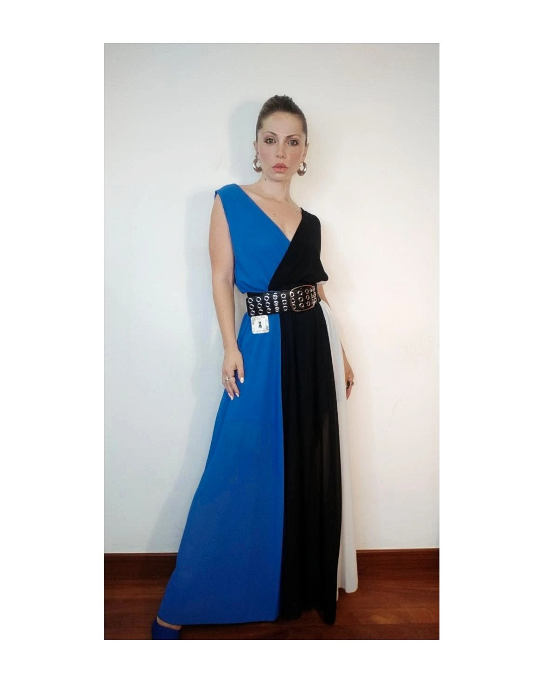 Long tricolor dress!