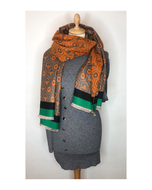 Sciarpa double face cashmere, lana, viscosa: API!