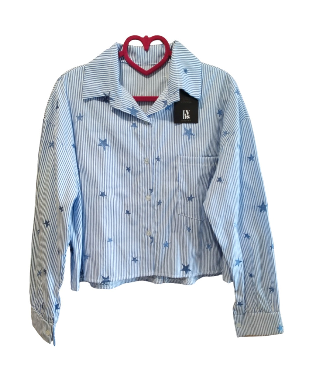 Camicia semi Crop righe e stelle!