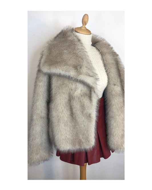 Ecofur striata Greige!