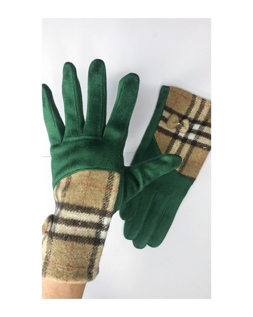 Suede touchscreen gloves with bow check!