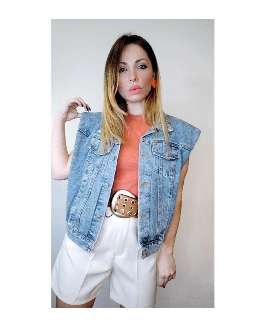 90s top jean vest