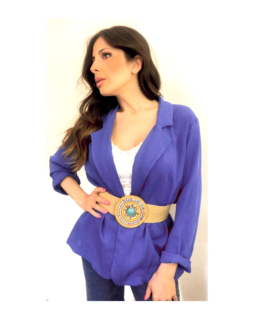 Straight Blazer: ELECTRIC BLUE!