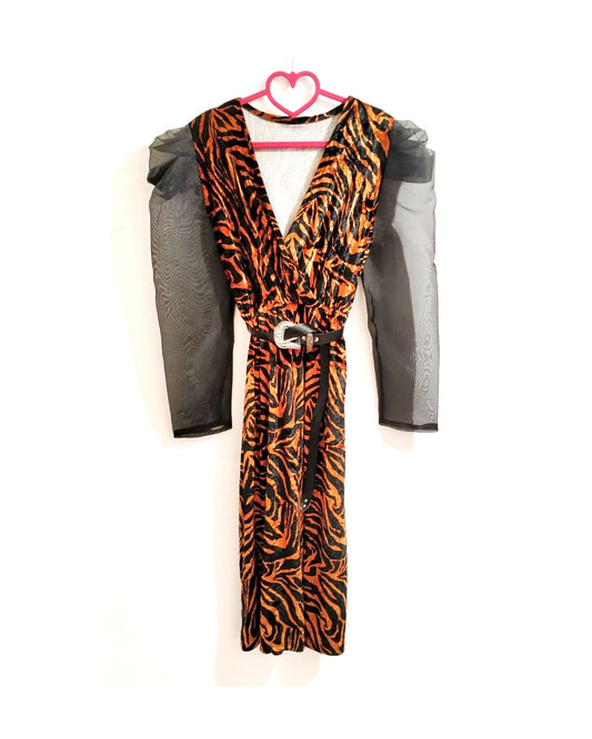 Butterfly dress with belt, ZEBRA!