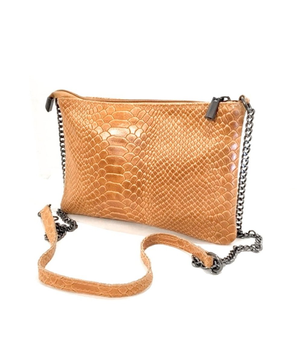 Borsa a tracolla tramata caramello!