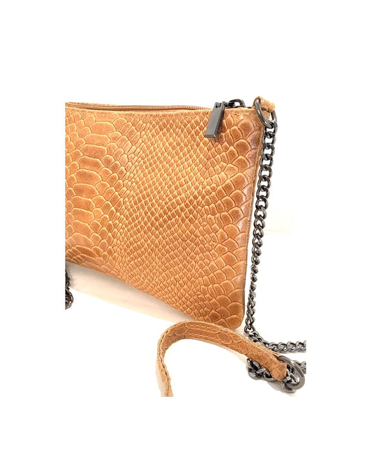 Borsa a tracolla tramata caramello!