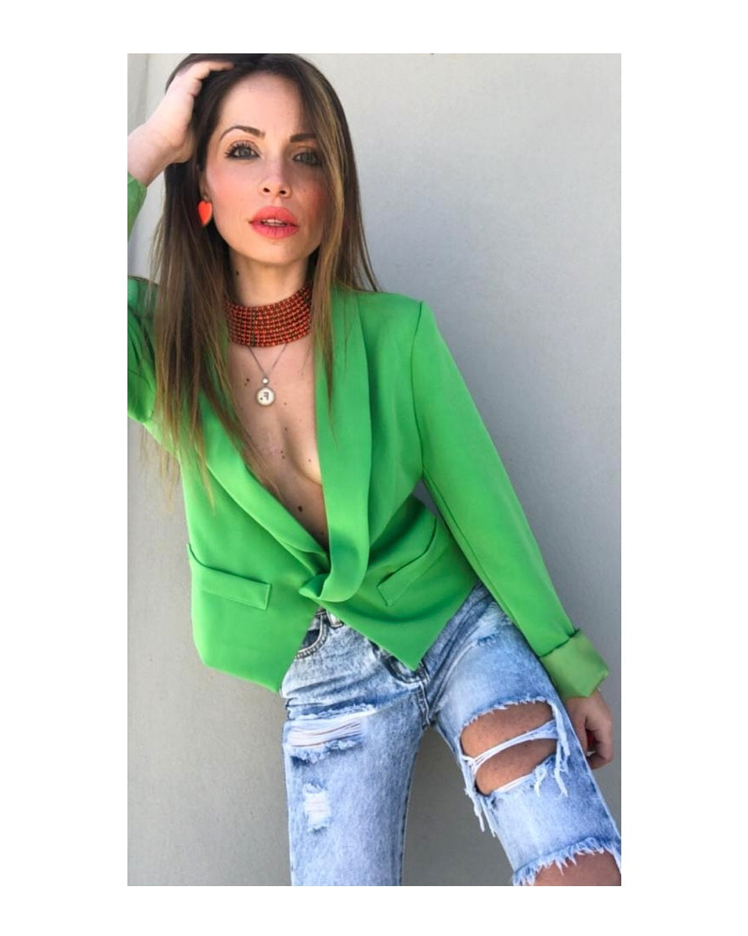 Penguin Blazer: APPLE GREEN!