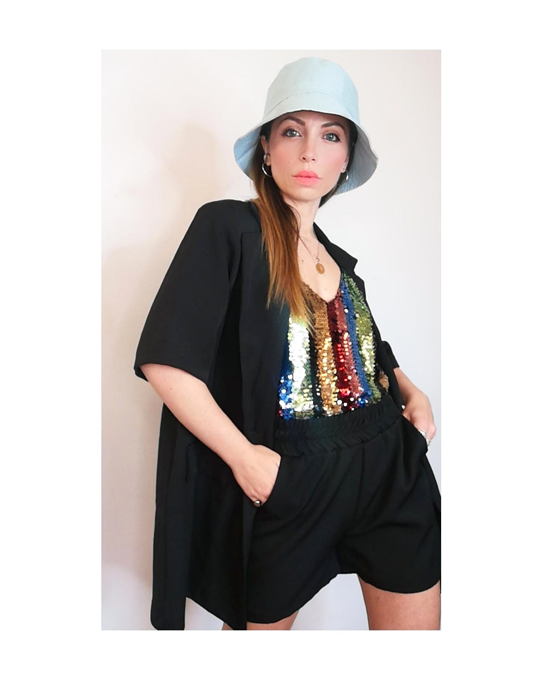Coor Set Blazer & Shorts: BLACK or CREAM!