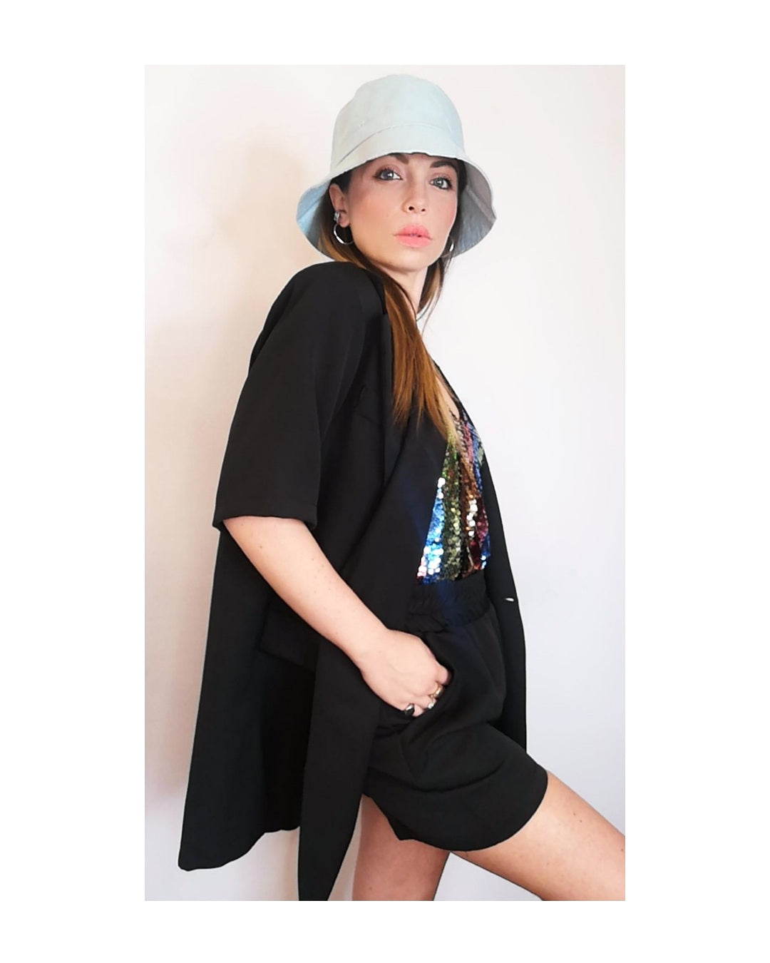 Coor Set Blazer & Shorts: BLACK or CREAM!
