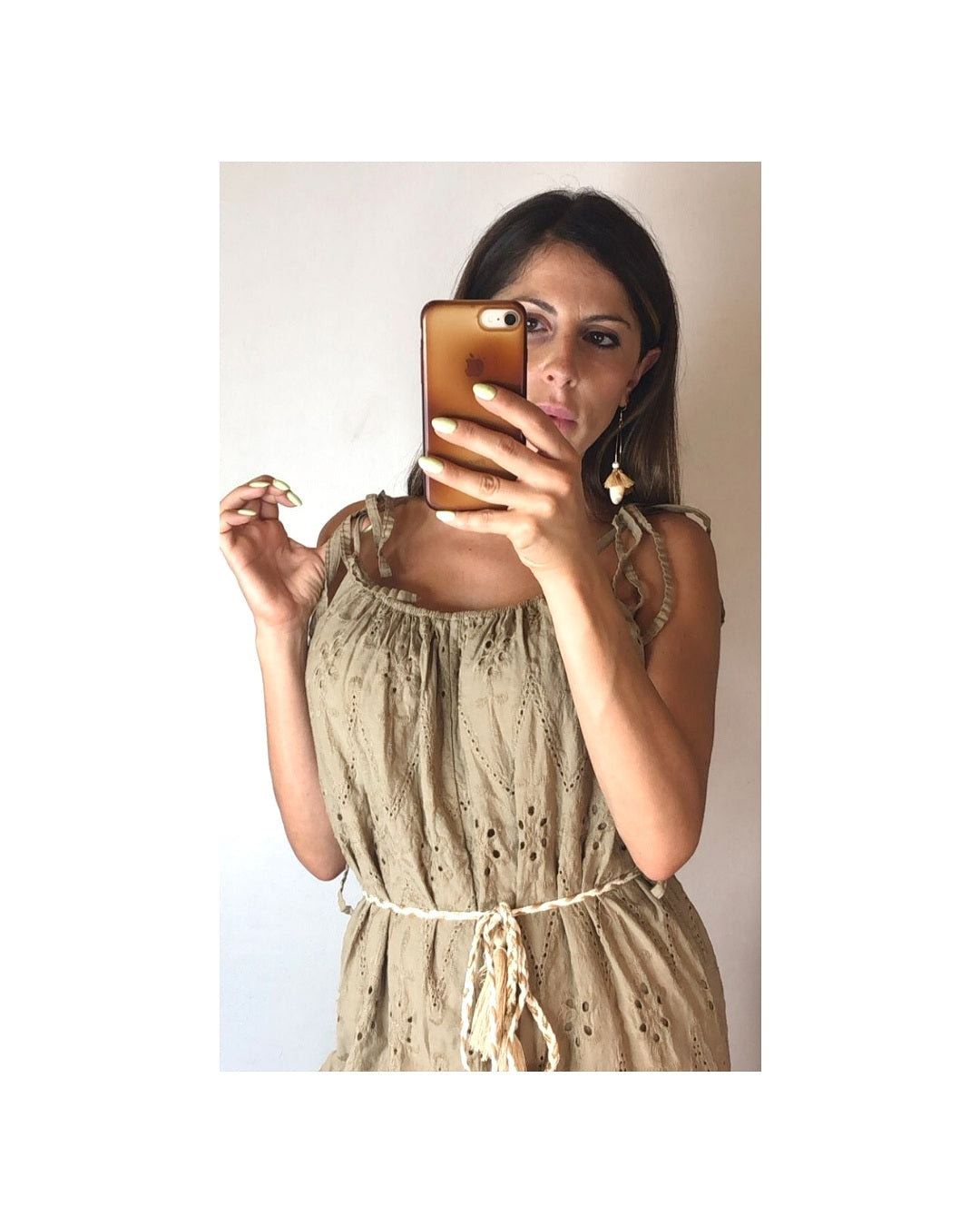 100% cotton jumpsuit in broderie anglaise!