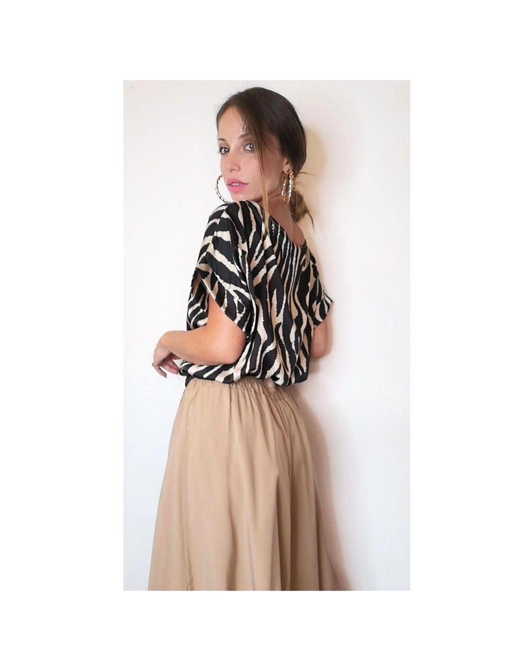 100% viscose Bermuda shorts, HAVANA!