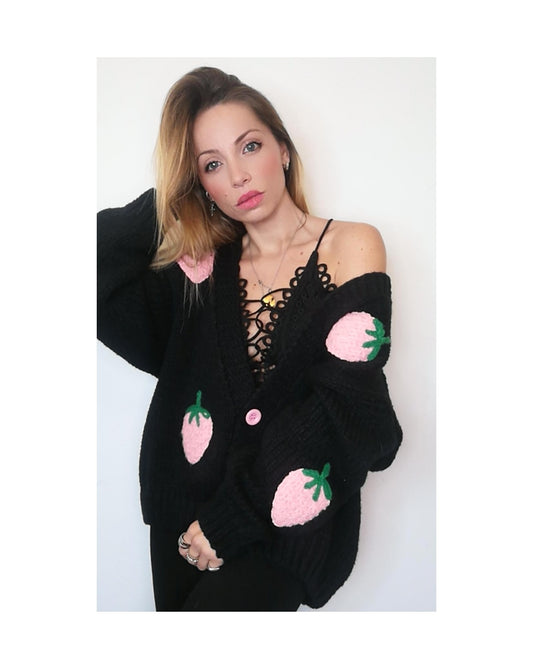 Cardigan Fragolone, NERO!