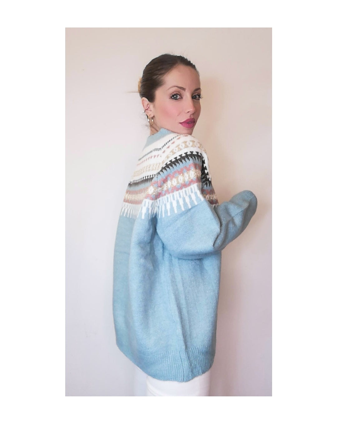Maglione da Montagna con greca colorata!