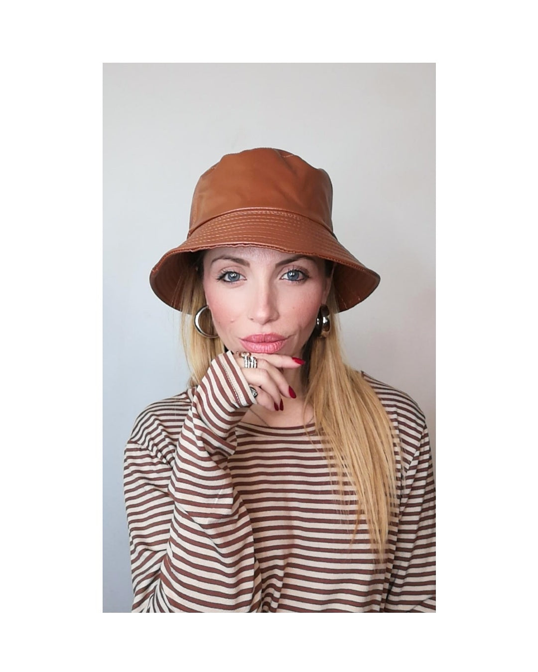 Cappello Bucket Hat Ecopelle!