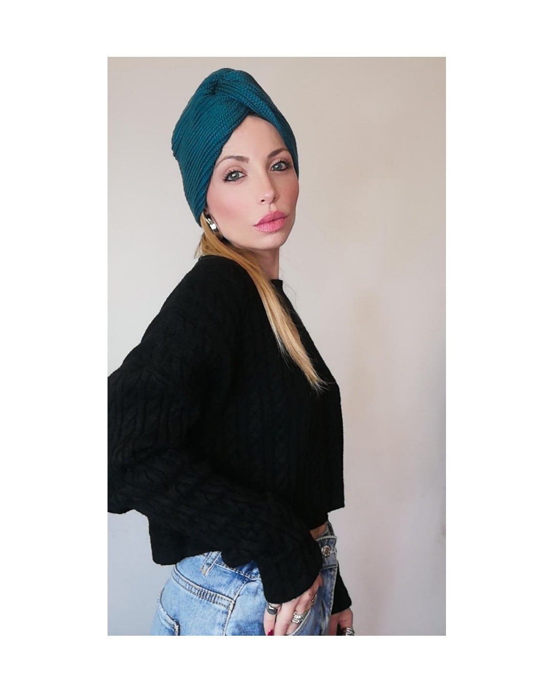 BOB-like sweater, BLACK braids!