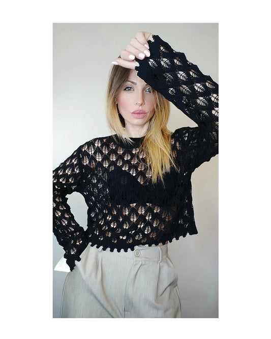 Maglioncino 100% viscosa traforato!