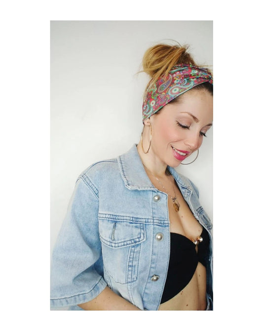 Fascia capelli con nodo centrale!