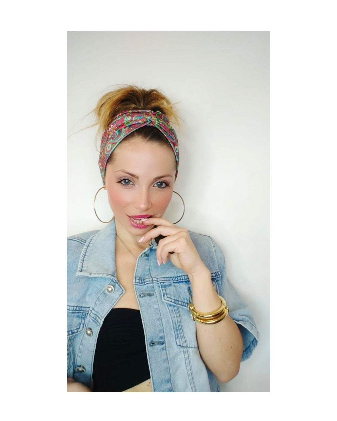 Fascia capelli con nodo centrale!
