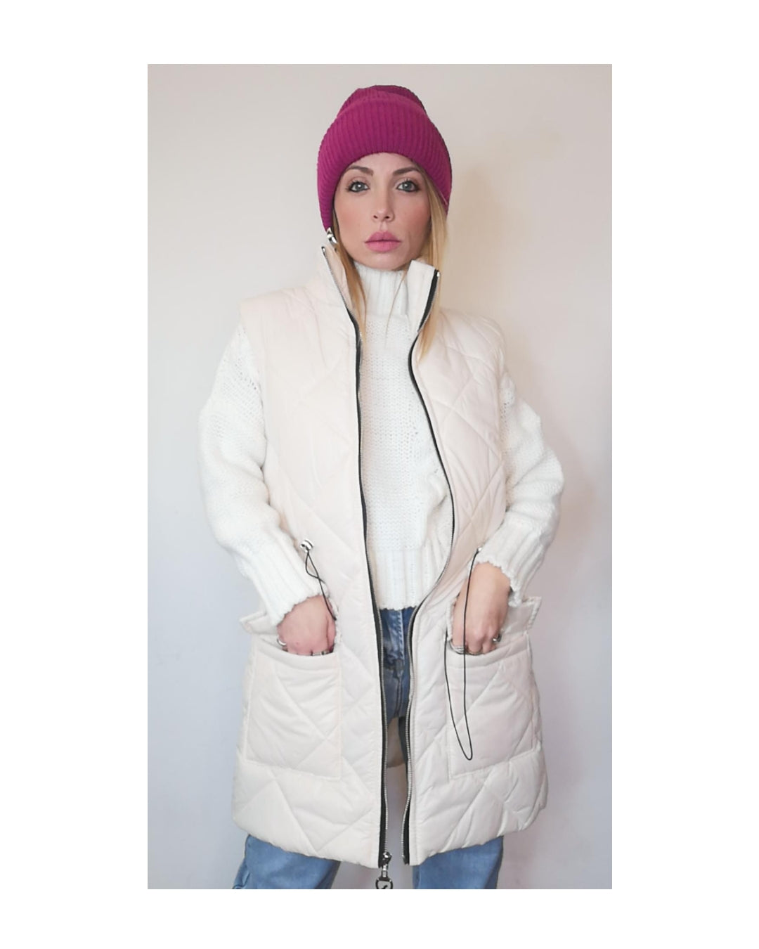 Gilet piumino con zip!