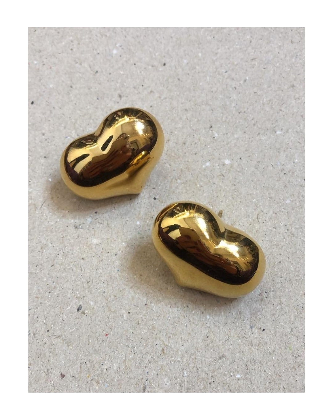 Orecchini bombati forma a cuore!