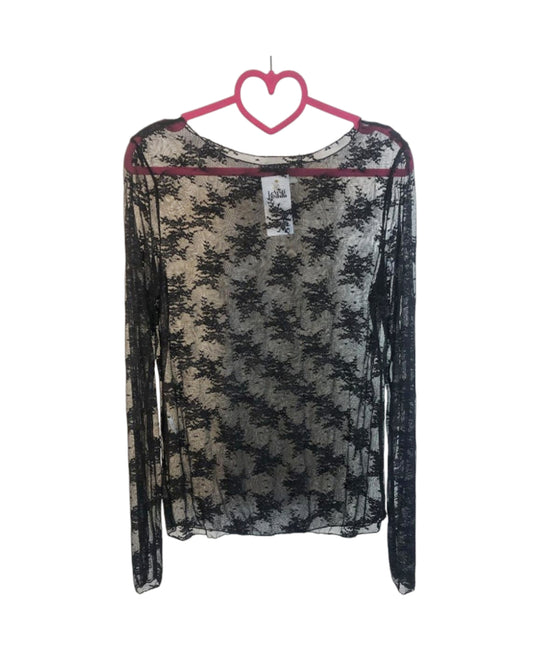 Maglia trasparente in pizzo!