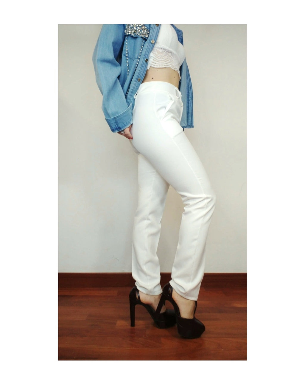 Pantalone a sigaretta, BIANCO!