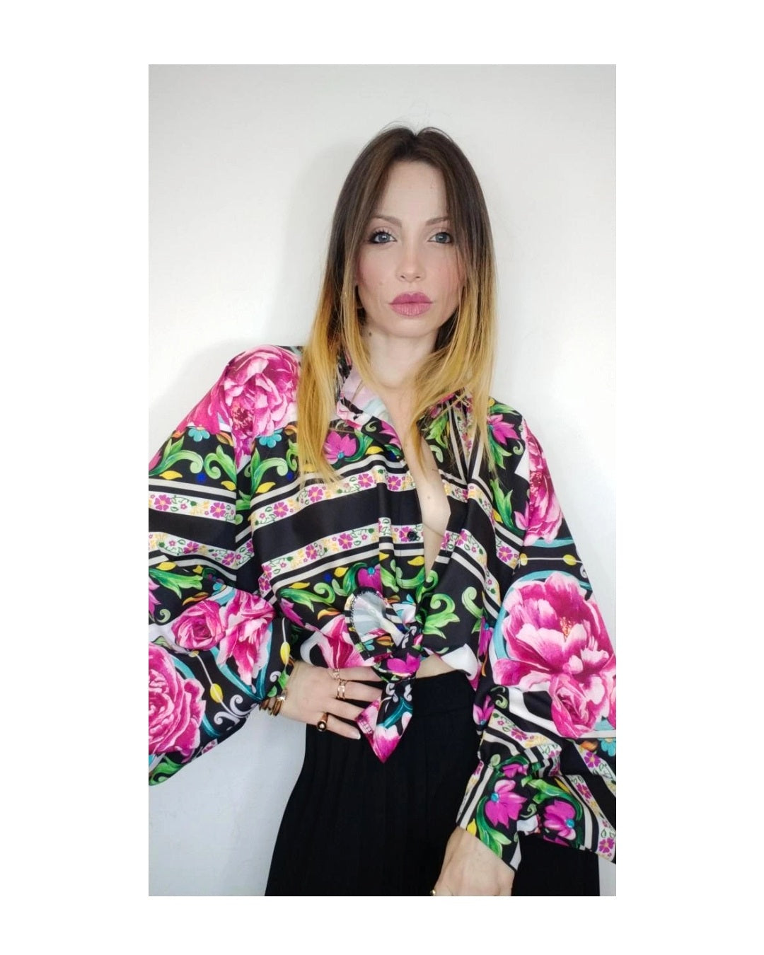 'Positano' shirt: WATER GREEN, BLACK, WHITE!