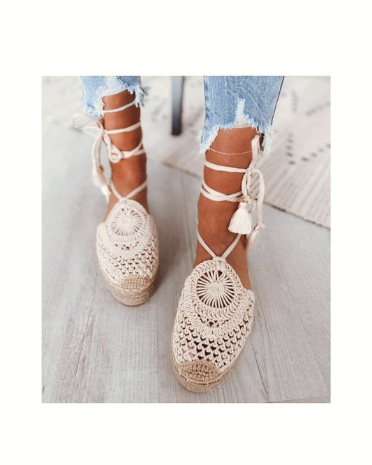 Espadrillas alla schiava Crochet: 40!