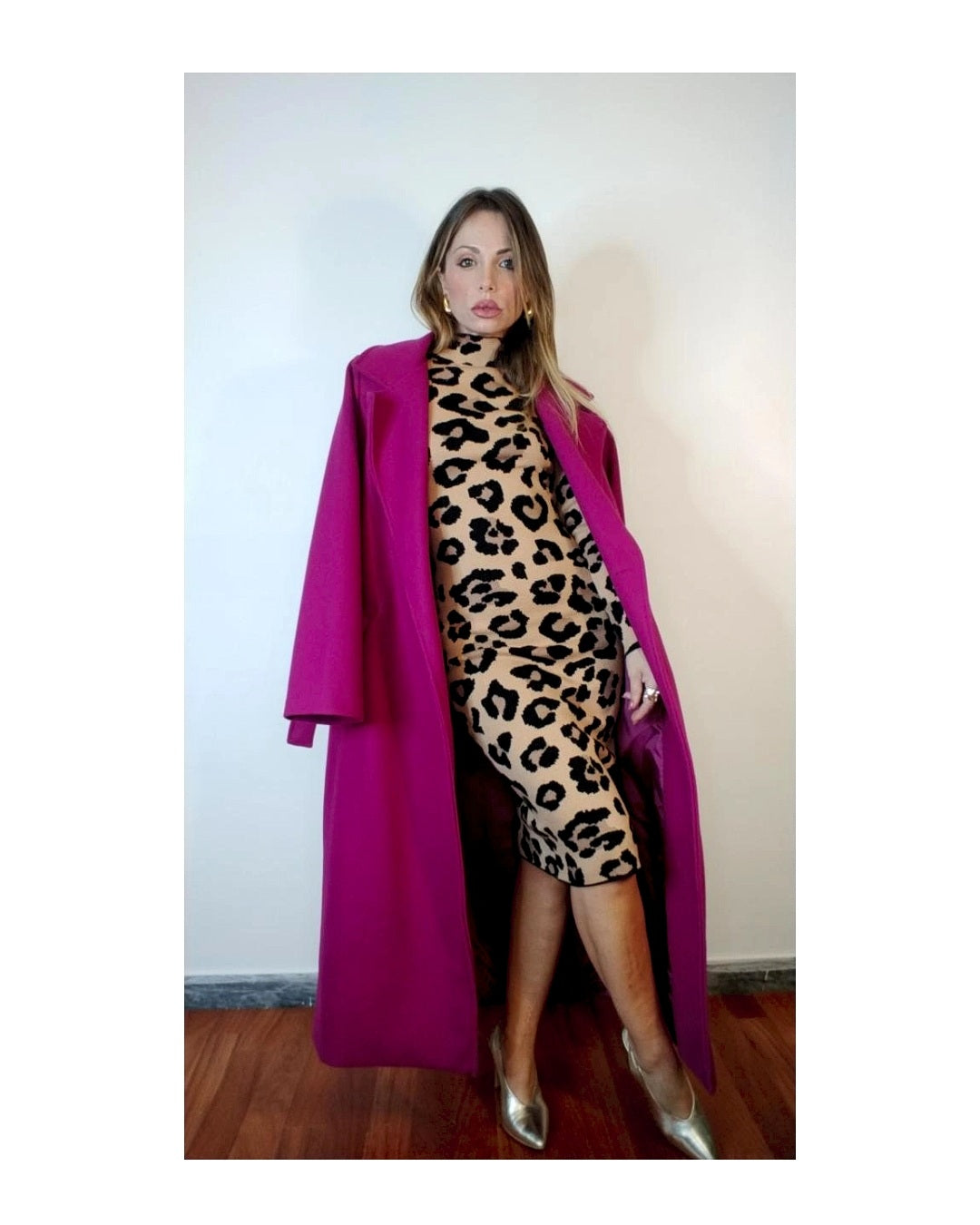 88% viscose knitted sheath dress, SPOTTED!