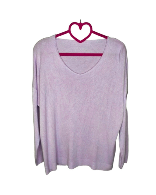 Oversized modal blend sweater: TIFFANY, WHITE, LILAC!