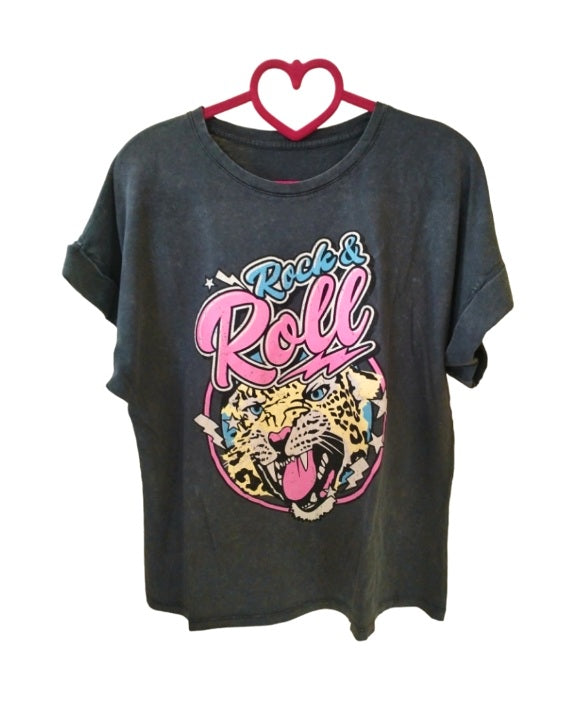 Tshirt 100% cotone, TIGRE ROCK&ROLL!