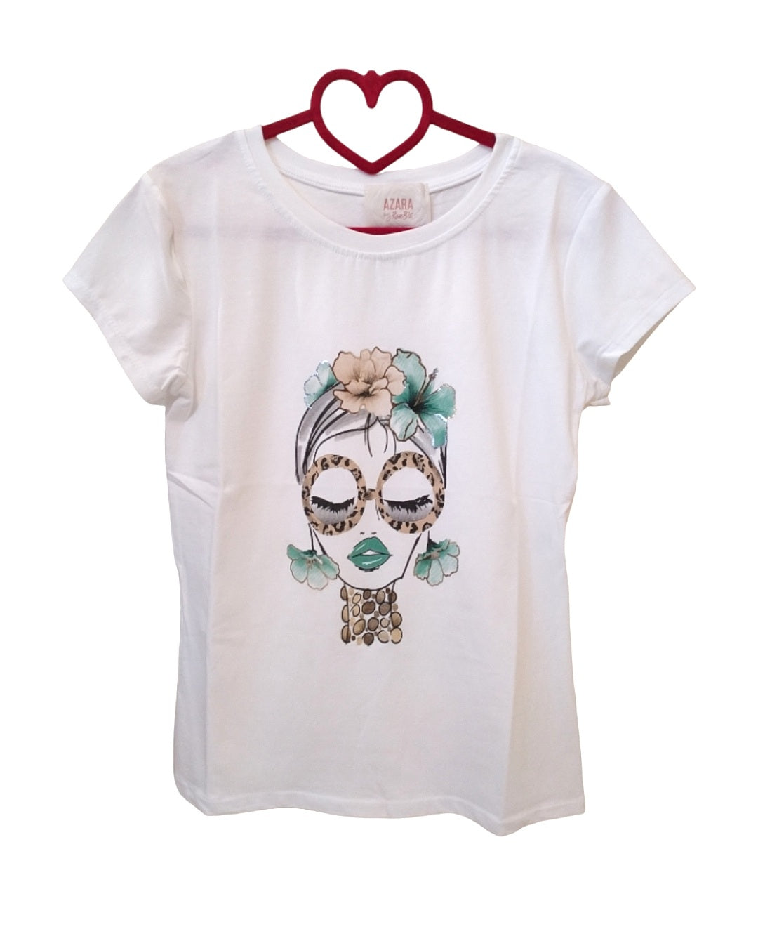 Tshirt 95% cotone Volto&Fiori!