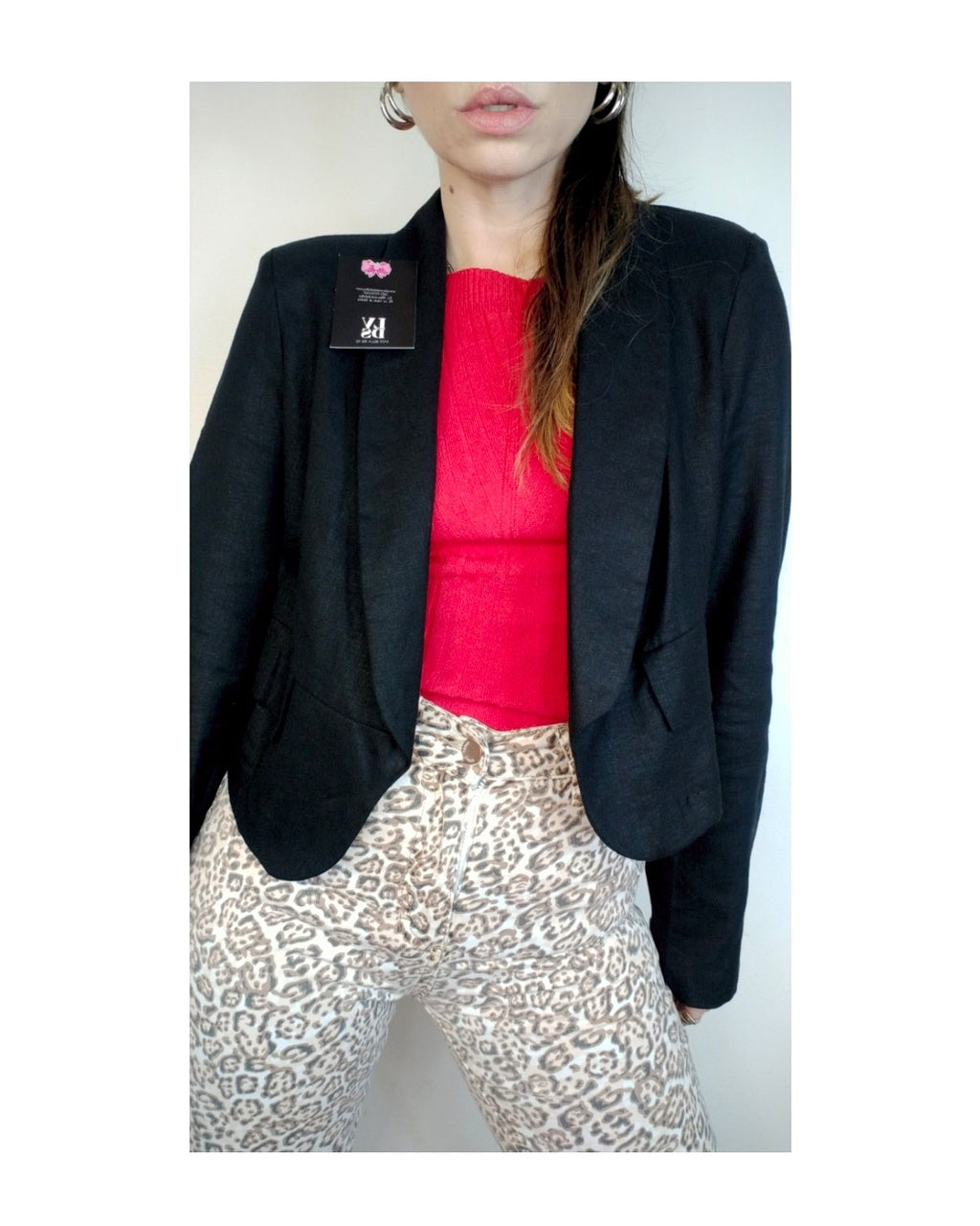 Cropped blazer: EMERALD GREEN!