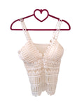 Lace bustier: CREAM!