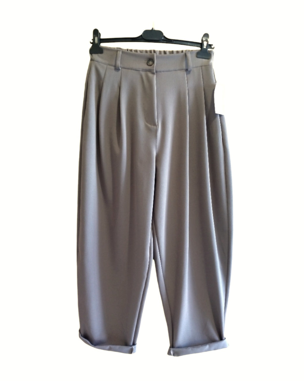 Pantalone slouchy balloon con bottone