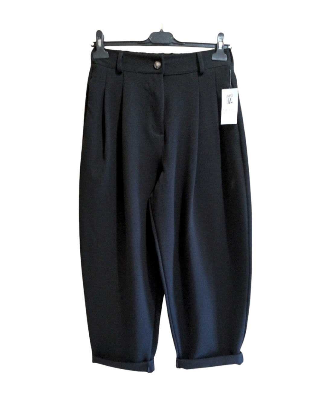 Pantalone slouchy ballon con bottone