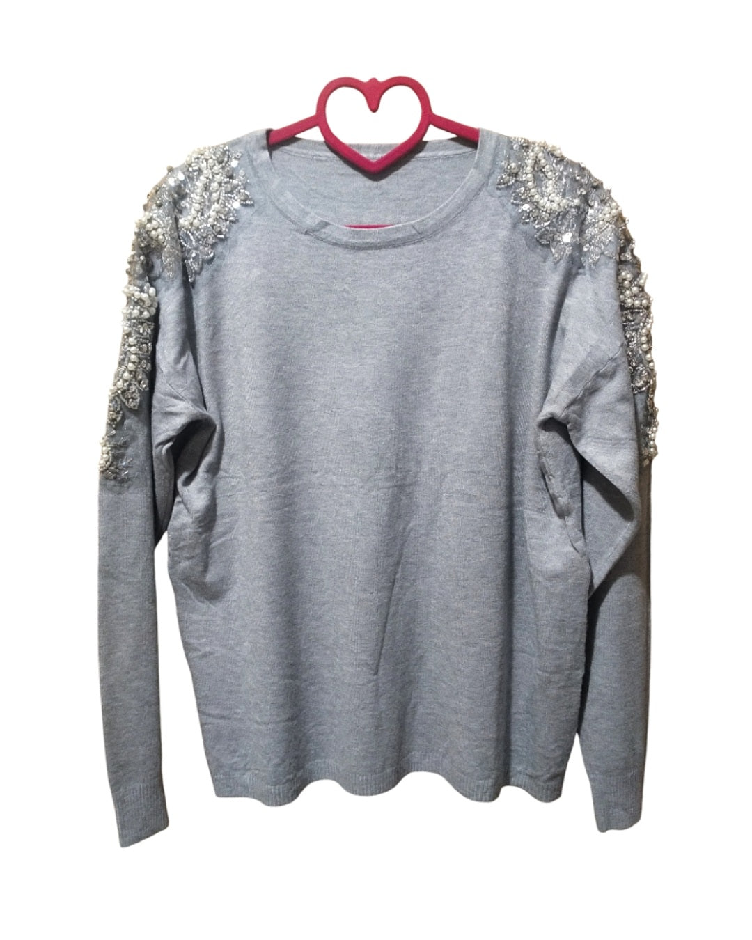 Maglione 50% viscosa con perline e paillettes!