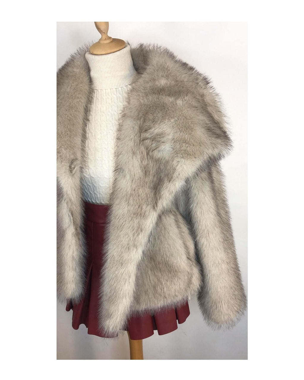 Ecofur striata Greige!