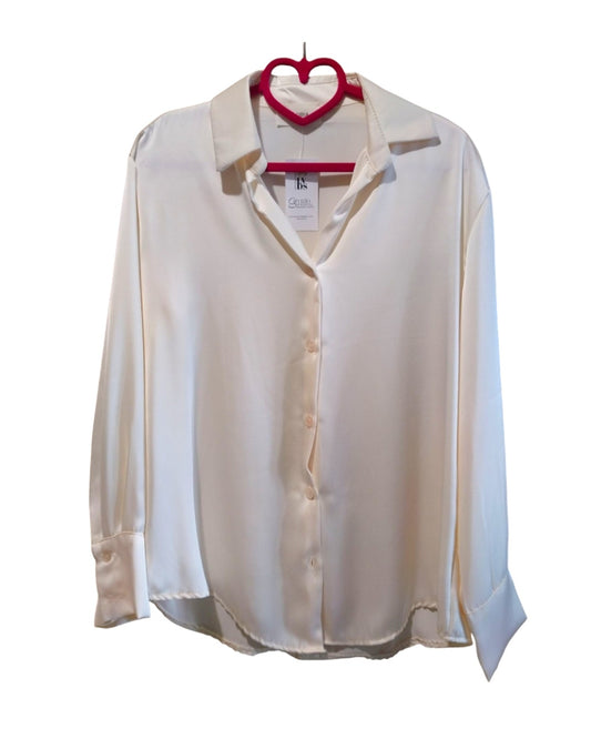 Camicia over satin avorio!