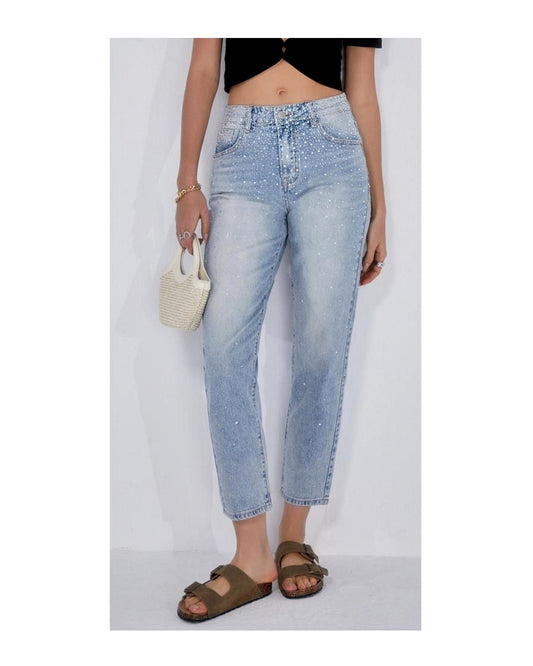 Jeans cigarettes con brillantini!