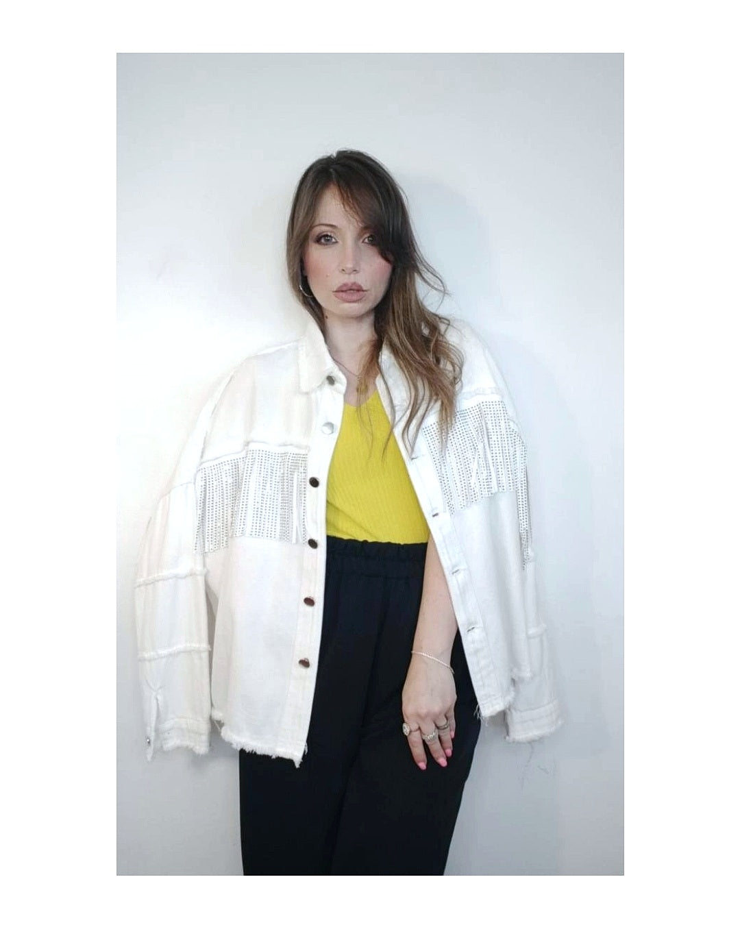 Jeans Jacket with Fringes!