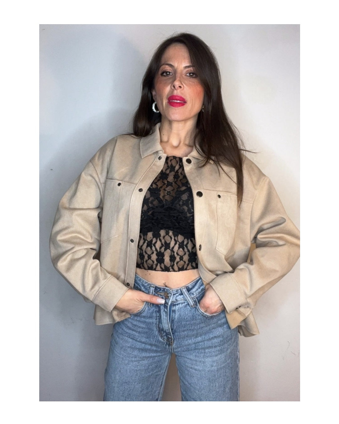 Giacca casual in suede!