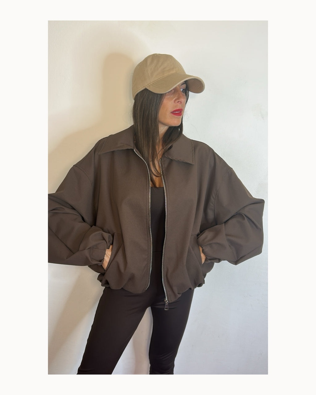 Giaccone bomber con zip!