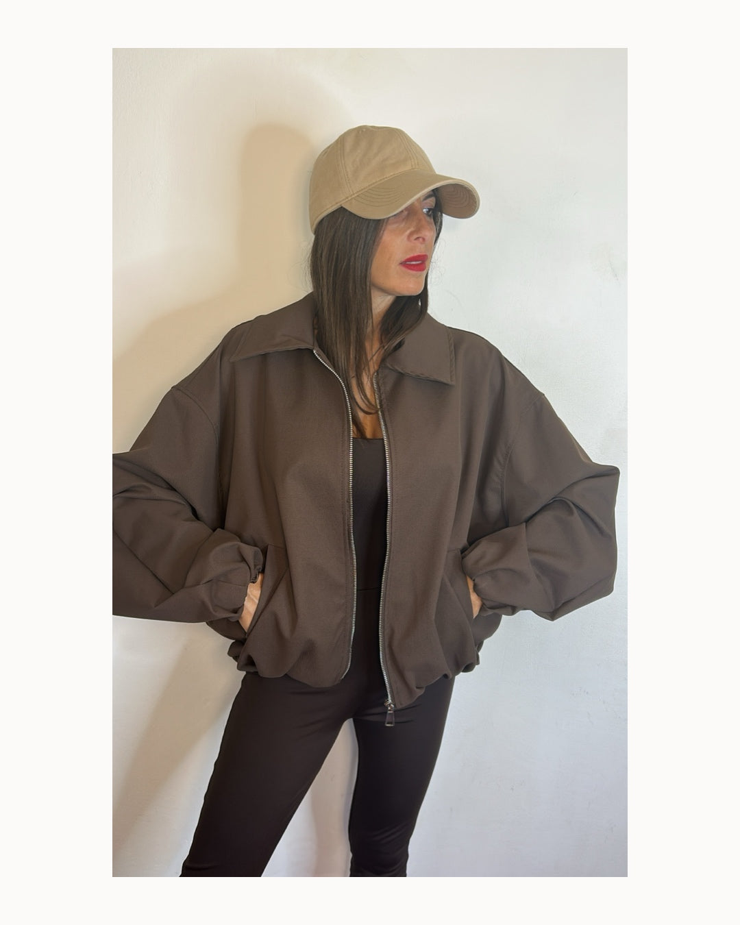 Giaccone bomber con zip!