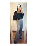 Pantalone a palazzo grigio!