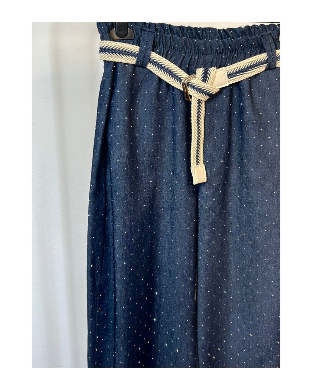 Pantalone ballon 95% cotone con mini strass!