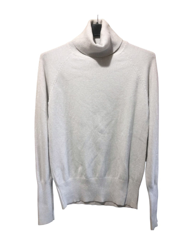 Maglione dolcevita 45% viscosa lurex!