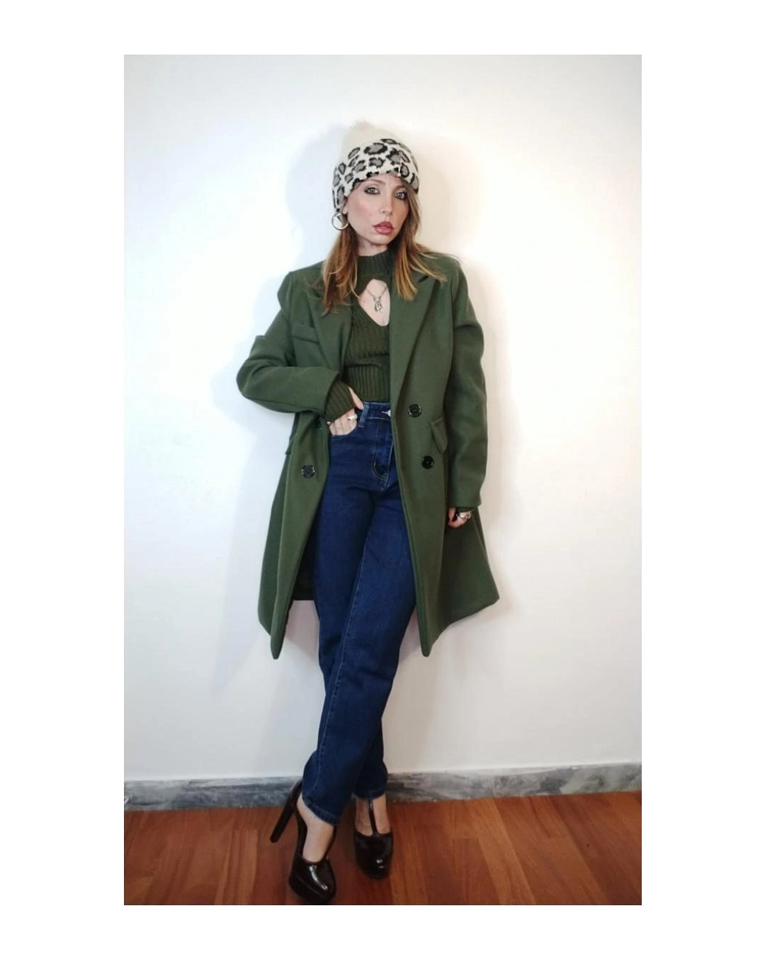 Cappotto 1/2 lunghezza doppiopetto,MILITARE!